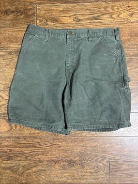 Vintage moss carhartt carpenter shorts